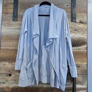 EUC - Athleta - Studio Wrap Cardigan - Gray - Large